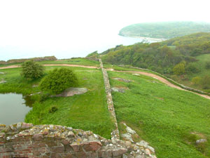 Blick von  der Festung Hammershus auf Bornholm (Foto: Rainer H&ouml;ll)