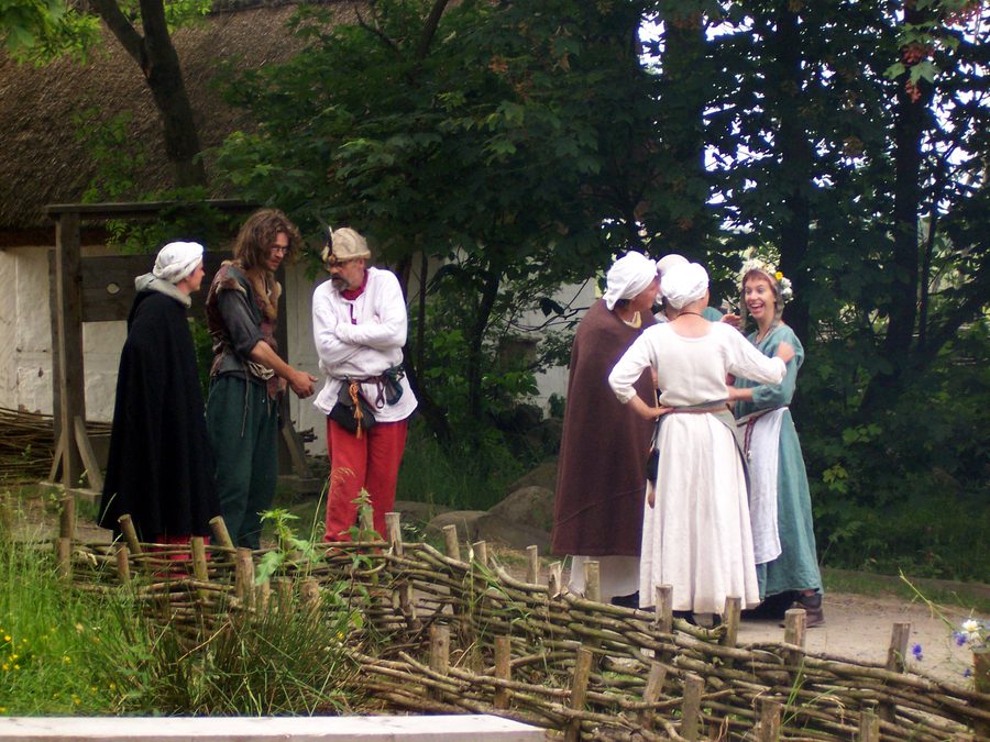 Ansicht des Bornholms Middelaldercenter nahe Østerlars.