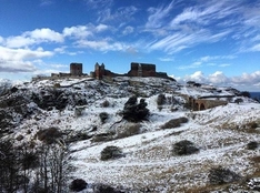 Festung Hammershus im Winter